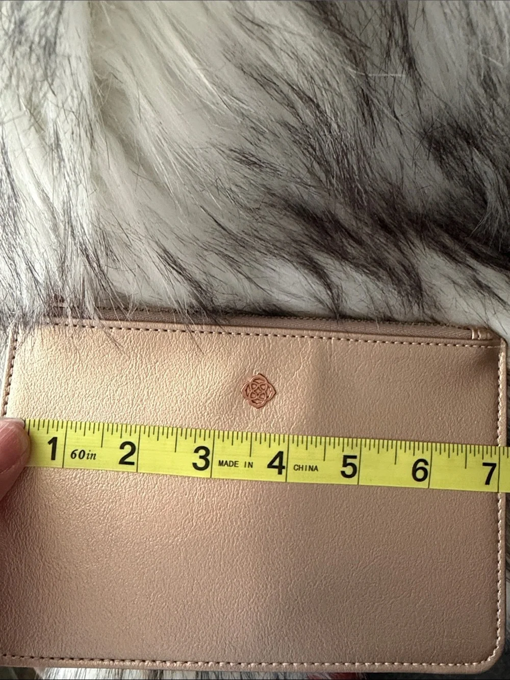 Kendra Scott Nude Blush Zip pouch